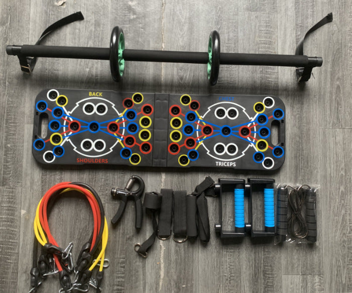 Ensemble de planches de poussée multifonctions portables.